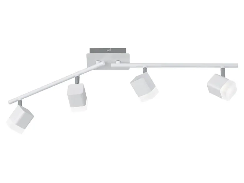 LED Deckenstrahler ROUBAIX 4-flammig Weiß matt, Breite 78cm