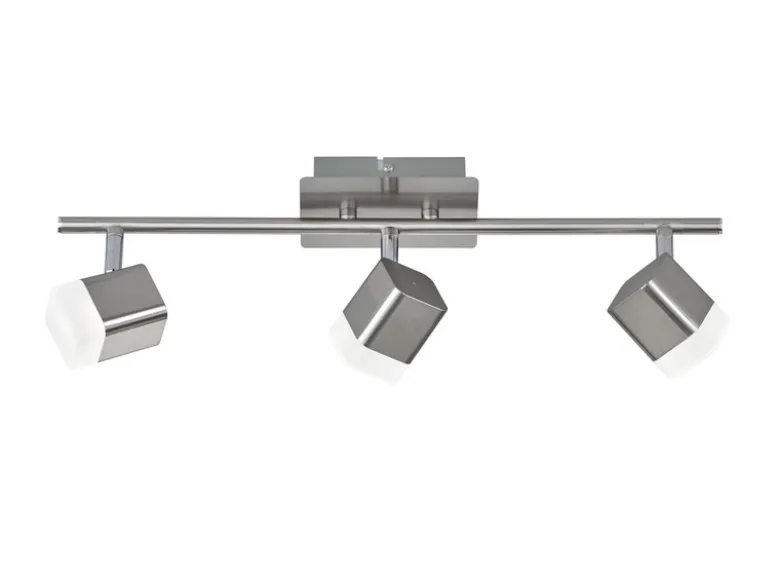 LED Deckenstrahler ROUBAIX 3-flammig Silber matt, Breite 48cm