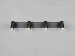 LED Deckenstrahler Schwarz 4-flammig, Breite 56cm