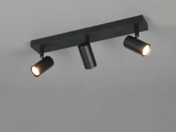 LED Deckenstrahler Schwarz 3-flammig, Breite 41cm