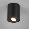 LED Deckenstrahler Schwarz mit schwenkbarem Spot, Ø 9,6cm