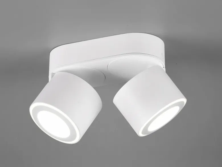 LED Deckenstrahler TAURUS 2-flammig Weiß, Breite 18cm