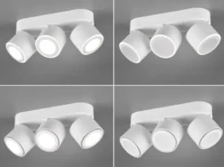 LED Deckenstrahler TAURUS 3-flammig Weiß, Breite 27,3cm