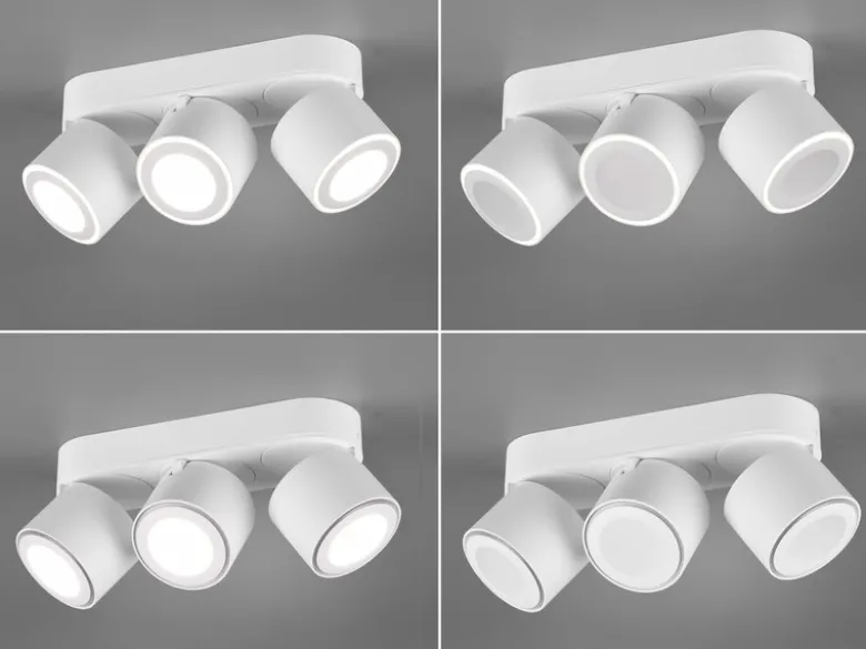 LED Deckenstrahler TAURUS 3-flammig Weiß, Breite 27,3cm