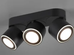 LED Deckenstrahler TAURUS 3-flammig Schwarz, Breite 27,3cm