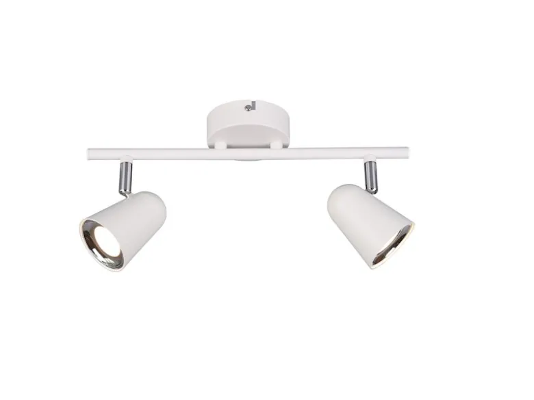 LED Deckenstrahler TOULOUSE Weiß 2-flammig, Breite 34cm