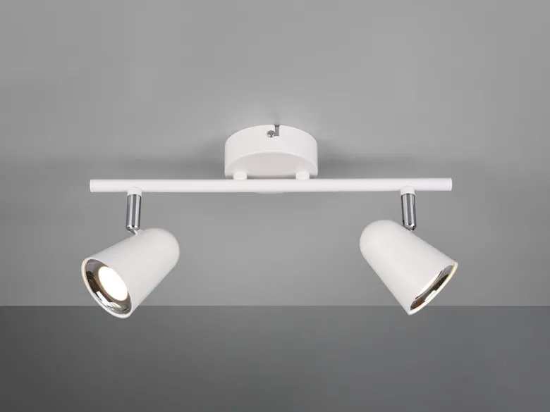 LED Deckenstrahler TOULOUSE Weiß 2-flammig, Breite 34cm
