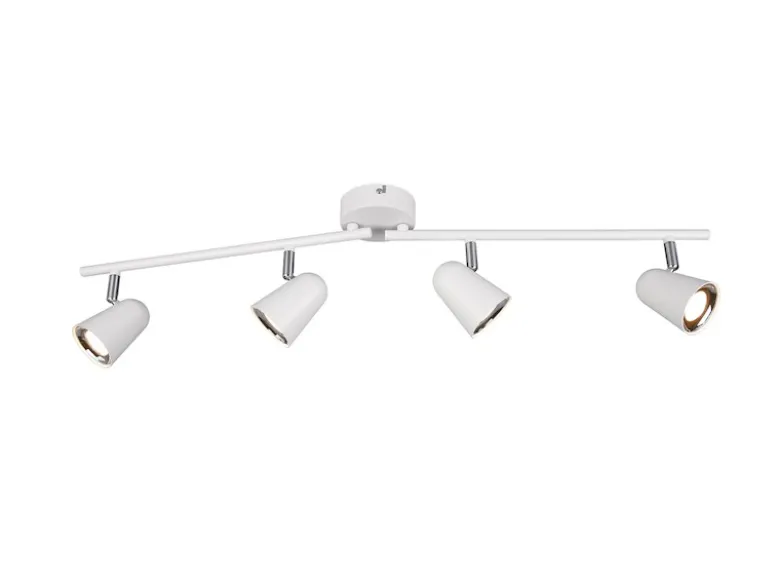 LED Deckenstrahler TOULOUSE Weiß 4-flammig, Arme schwenkbar, Breite 78cm