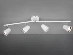 LED Deckenstrahler TOULOUSE Weiß 4-flammig, Arme schwenkbar, Breite 78cm