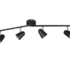 LED Deckenstrahler TOULOUSE Schwarz 4-flammig, Arme schwenkbar, Breite 78cm