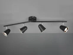 LED Deckenstrahler TOULOUSE Schwarz 4-flammig, Arme schwenkbar, Breite 78cm