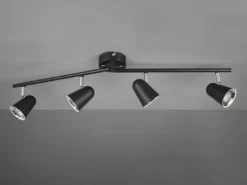 LED Deckenstrahler TOULOUSE Schwarz 4-flammig, Arme schwenkbar, Breite 78cm