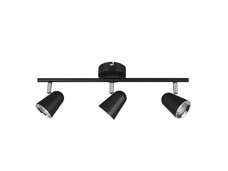 LED Deckenstrahler TOULOUSE Schwarz 3-flammig, Breite 48cm