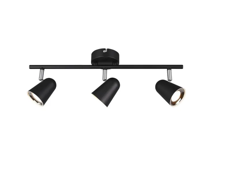 LED Deckenstrahler TOULOUSE Schwarz 3-flammig, Breite 48cm