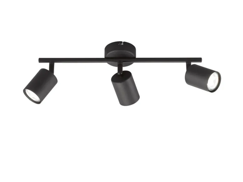 LED Deckenstrahler VANO Schwarz 3-flammig, Breite 42cm
