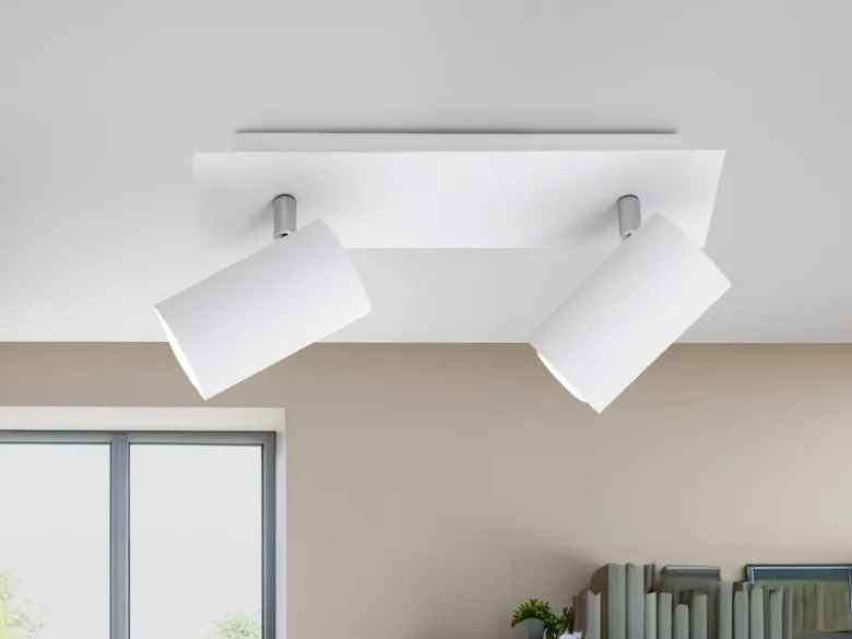 LED Deckenstrahler Weiß 2-flammig, Breite 30cm