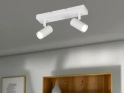 LED Deckenstrahler Weiß 2-flammig, Breite 26cm