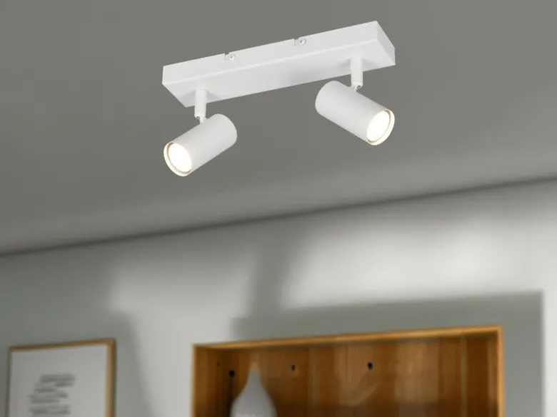 LED Deckenstrahler Weiß 2-flammig, Breite 26cm