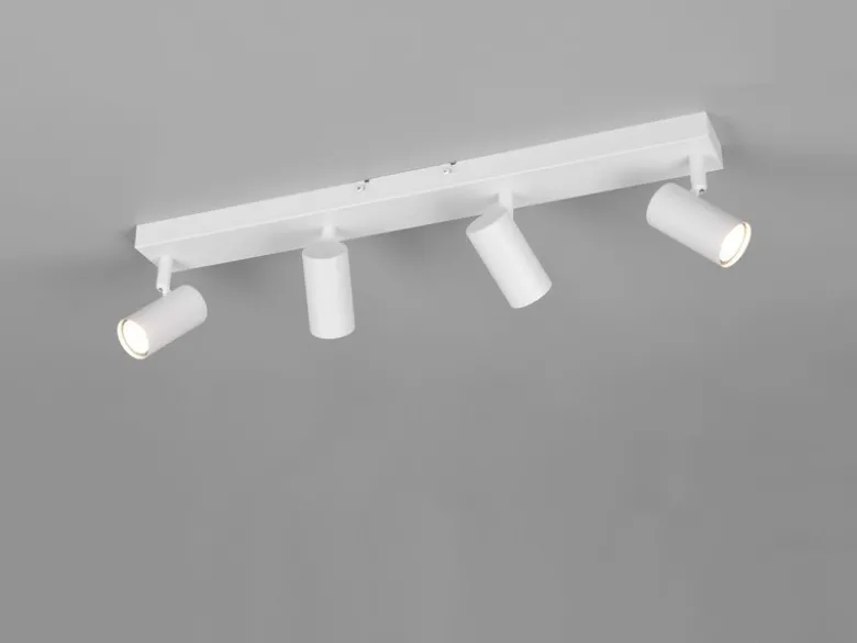 LED Deckenstrahler Weiß 4-flammig, Breite 56cm