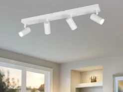 LED Deckenstrahler Weiß 4-flammig, Breite 56cm