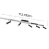 LED Deckenstrahler ZENO ausziehbar, 6 Spots Schwarz Silber, max. Breite 180cm