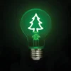 LED Deko Leuchtmittel Weihnachtsbaum Grün mit E27 Fassung