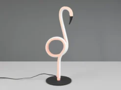 LED Deko Tischlampe INGO Rosa mit Schnurschalter, Höhe 35cm