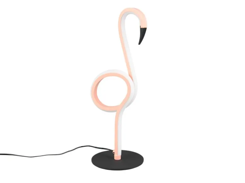 LED Deko Tischlampe INGO Rosa mit Schnurschalter, Höhe 35cm