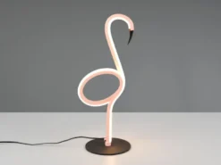 LED Deko Tischlampe INGO Rosa mit Schnurschalter, Höhe 35cm