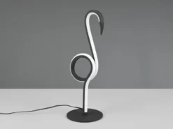 LED Deko Tischlampe INGO Schwarz mit Schnurschalter, Höhe 35cm