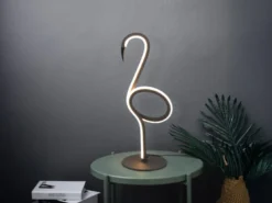 LED Deko Tischlampe INGO Schwarz mit Schnurschalter, Höhe 35cm