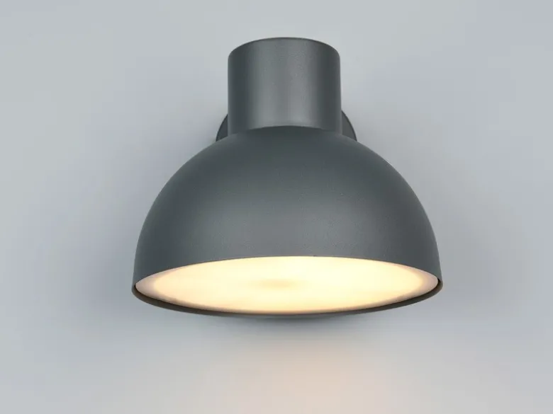 LED Downlight Außenwandleuchte Retro Style Anthrazit, Ø 20cm