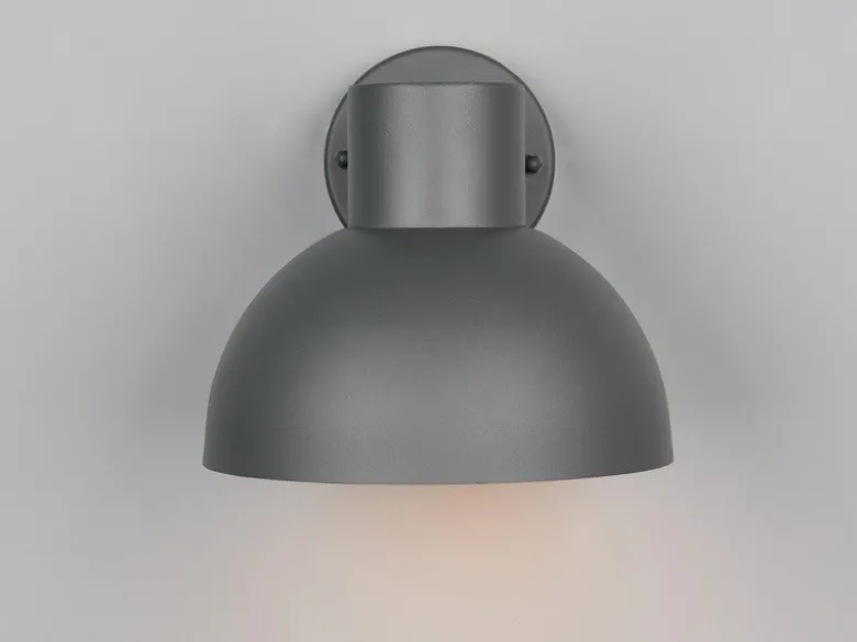 LED Downlight Außenwandleuchte Retro Style Anthrazit, Ø 20cm