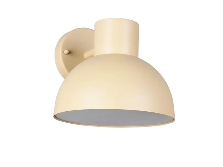 LED Downlight Außenwandleuchte Retro Style Beige, Ø 20cm