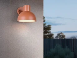 LED Downlight Außenwandleuchte Retro Style Apricot, Ø 20cm