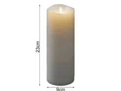 LED Duftkerze mit 6h Timer, flackernd, Höhe 23cm, Batteriebetrieb, 4 Düfte