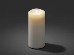 LED Duftkerze mit 6h Timer, flackernd, Höhe 18cm, Batteriebetrieb, 4 Düfte