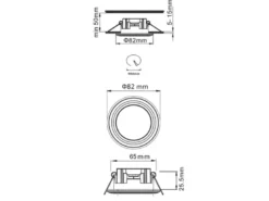 LED Einbaustrahler ARGUS Chrom mit Fernbedienung dimmbar & RGBW, Ø 8cm