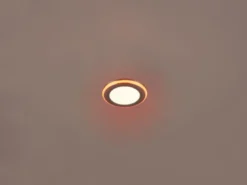 LED Einbaustrahler ARGUS Chrom mit Fernbedienung dimmbar & RGBW, Ø 8cm