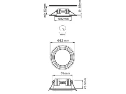 LED Einbaustrahler ARGUS Weiß mit Fernbedienung dimmbar & RGBW, Ø 8cm
