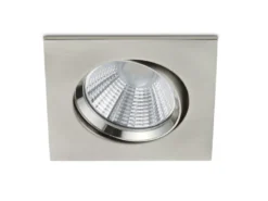 LED Einbaustrahler 2er Set eckig schwenkbar dimmbar Nickel matt 5,5W Deckenlampe