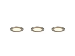 LED Einbaustrahler HIMAL 3er Set, dimmbar, 2 Lichtfarben für Badezimmer, Ø 8,5cm