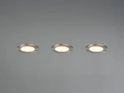 LED Einbaustrahler HIMAL 3er Set, dimmbar, 2 Lichtfarben für Badezimmer, Ø 8,5cm