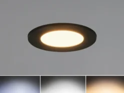 LED Einbaustrahler HIMAL 3er Set, dimmbar, 2 Lichtfarben für Badezimmer, Ø 8,5cm