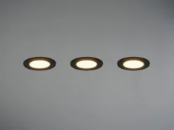 LED Einbaustrahler HIMAL 3er Set, dimmbar, 2 Lichtfarben für Badezimmer, Ø 8,5cm