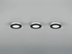 LED Einbaustrahler HIMAL 3er Set, dimmbar, 2 Lichtfarben für Badezimmer, Ø 8,5cm