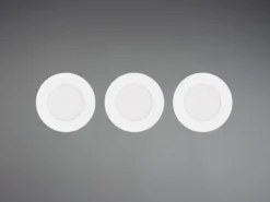 LED Einbaustrahler HIMAL 3er Set, dimmbar, 2 Lichtfarben für Badezimmer, Ø 8,5cm