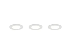 LED Einbaustrahler HIMAL 3er Set, dimmbar, 2 Lichtfarben für Badezimmer, Ø 8,5cm