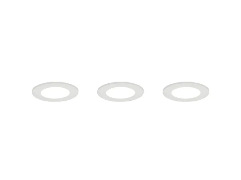 LED Einbaustrahler HIMAL 3er Set, dimmbar, 2 Lichtfarben für Badezimmer, Ø 8,5cm
