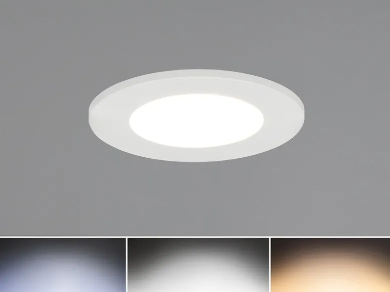 LED Einbaustrahler HIMAL 230V dimmbar mit 2 Lichtfarben für Badezimmer, Ø 8,5cm